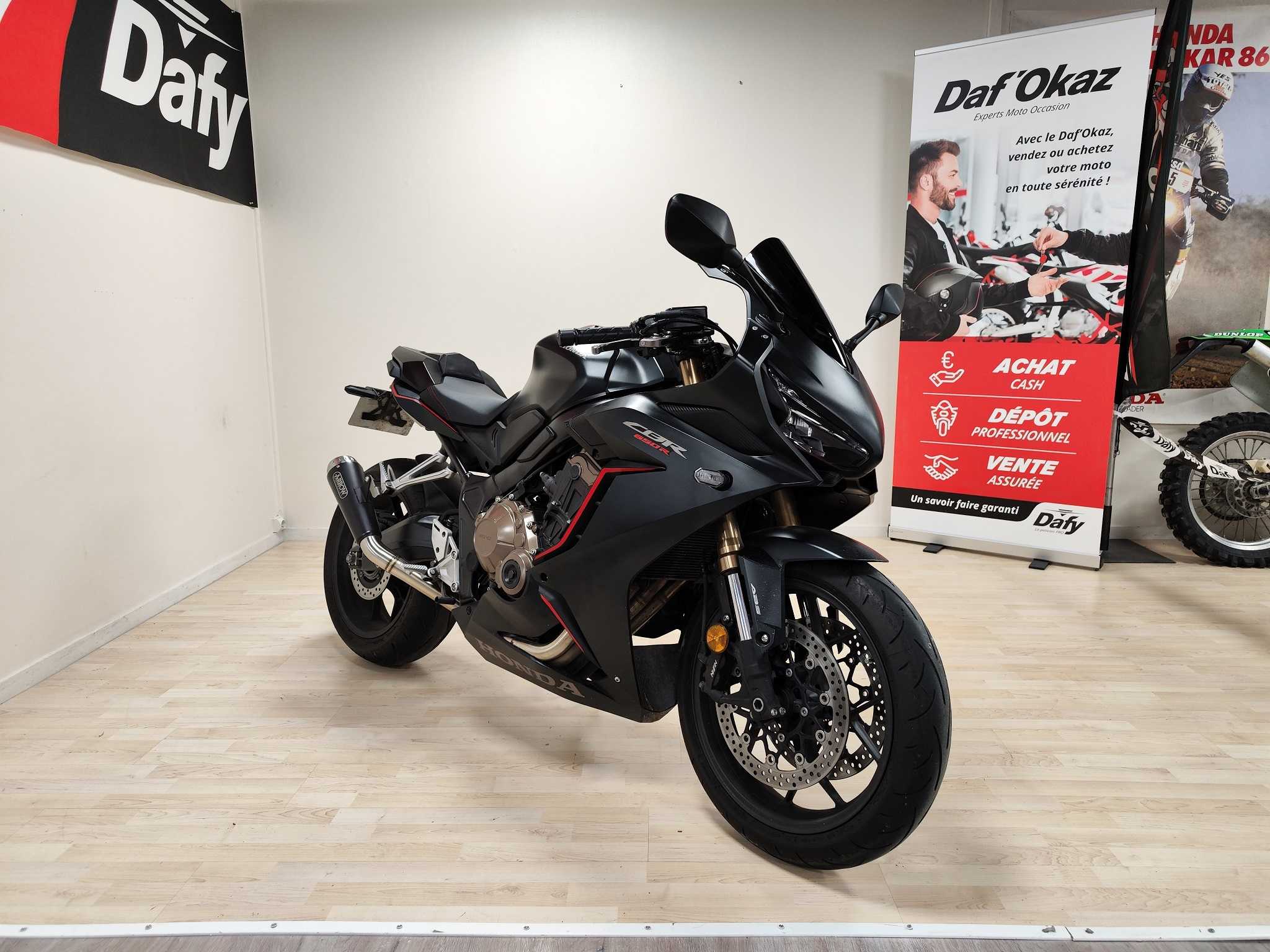 Honda CBR 650 R ABS 2019 HD vue 3/4 droite