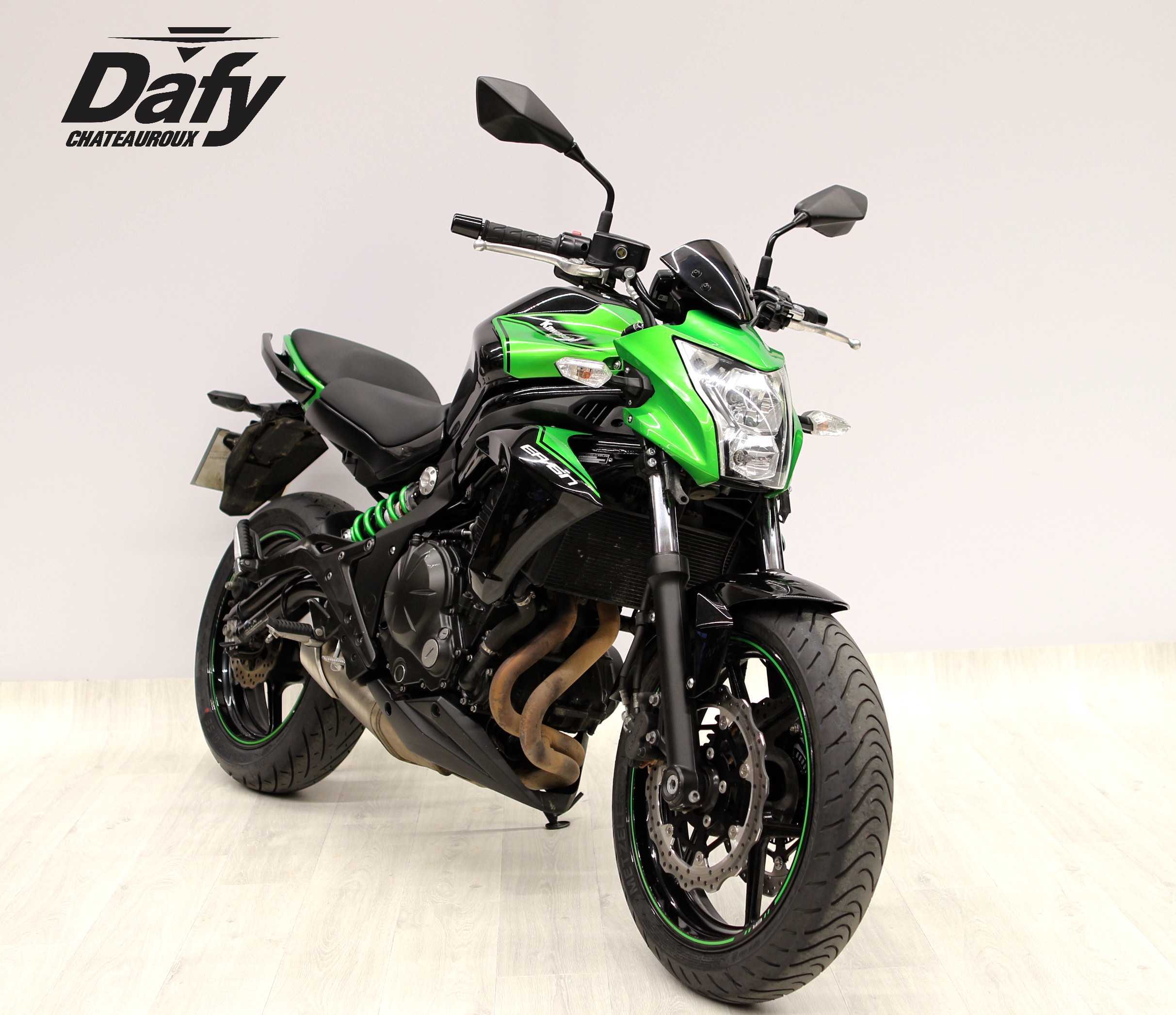 Kawasaki ER-6 N ABS 2016 HD vue 3/4 droite