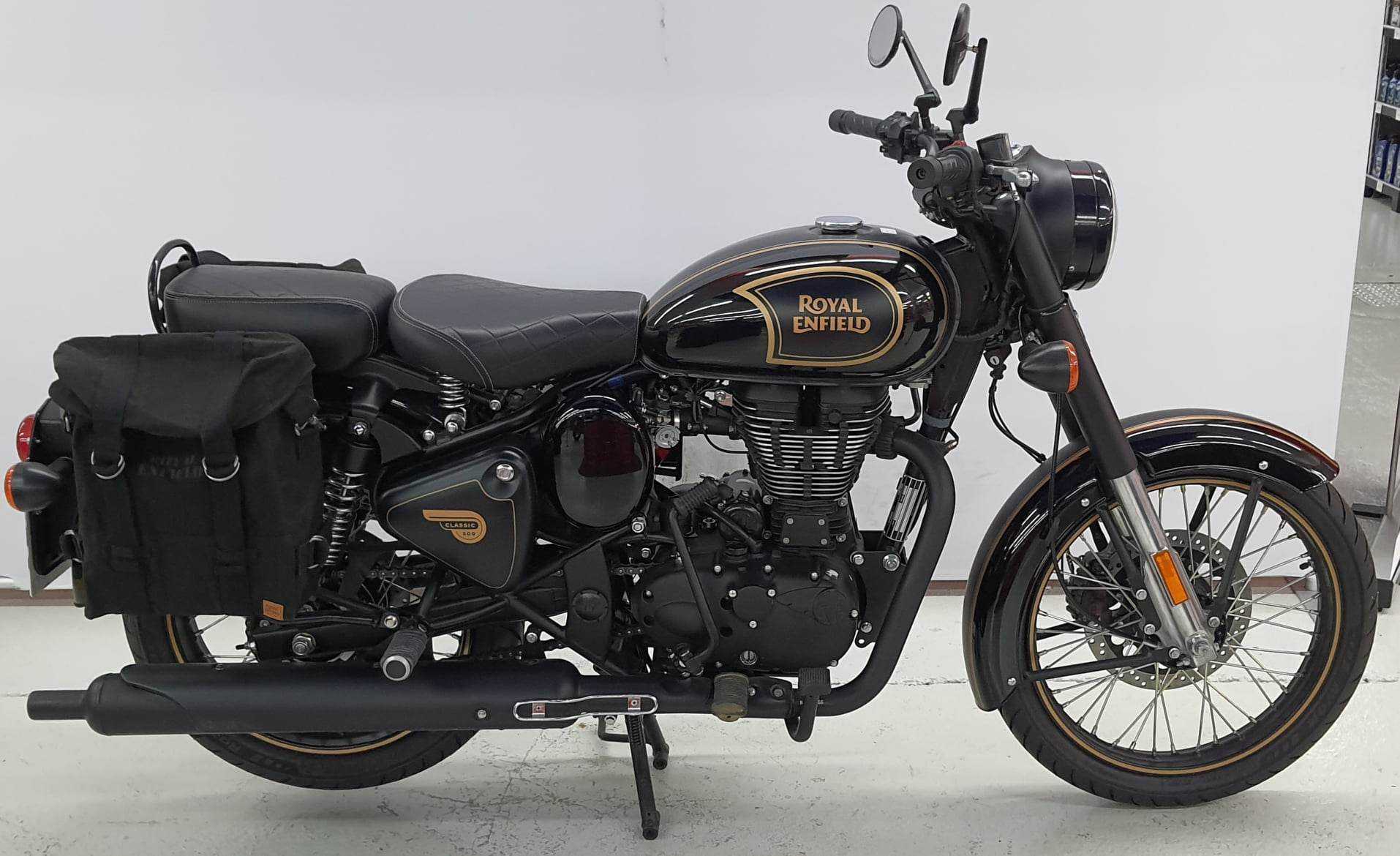 Royal Enfield BULLET CLASSIC 500 &quot;TRIBUTE BLACK&quot; 2021 HD vue gauche