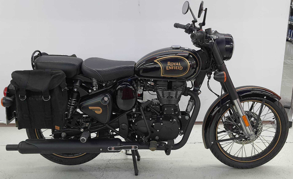 Royal Enfield BULLET CLASSIC 500 &quot;TRIBUTE BLACK&quot; 2021 vue gauche