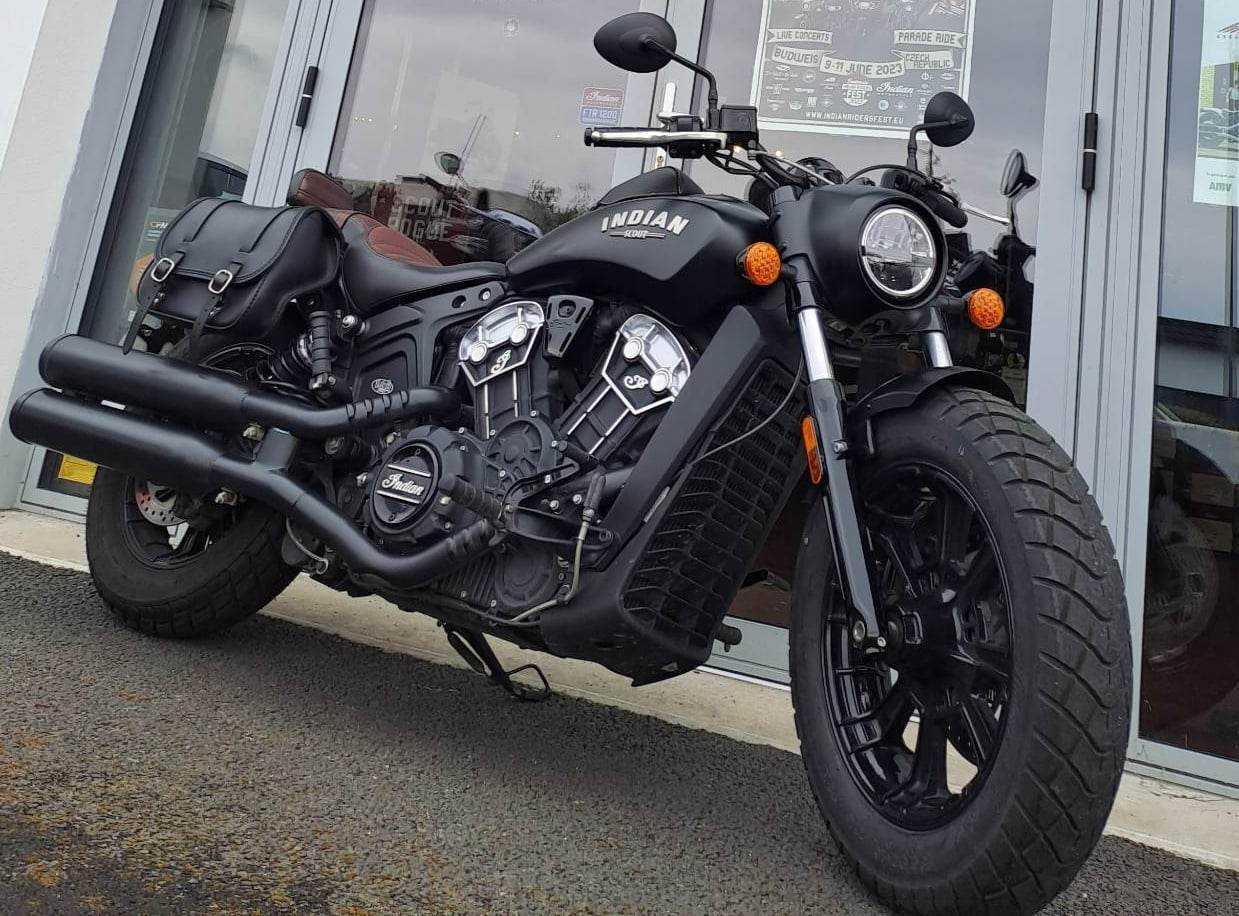 Indian scout bobber BOBBER 2018 HD vue 3/4 droite