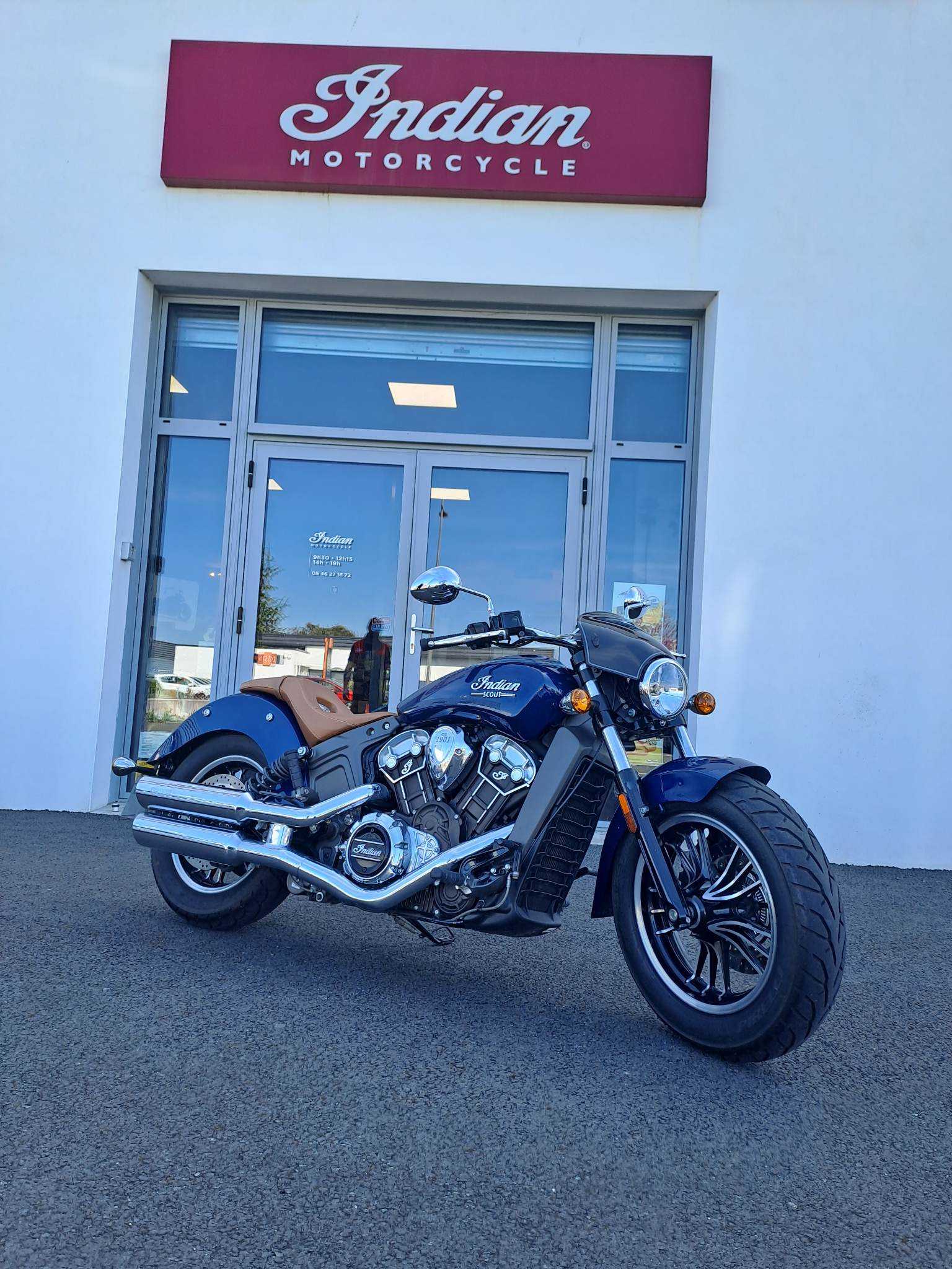 Indian SCOUT 1200 &quot;DEEPWATER MTLC&quot; 2020 HD vue gauche