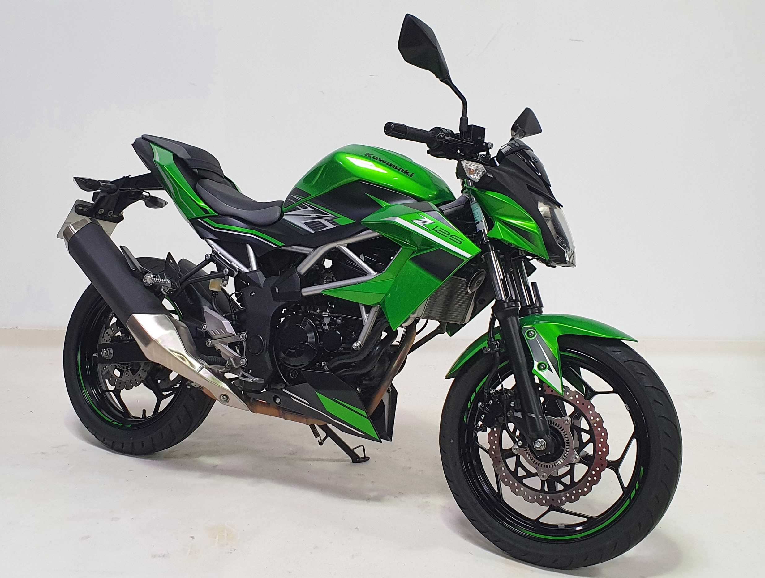 Kawasaki Z 125 2019 HD vue 3/4 droite