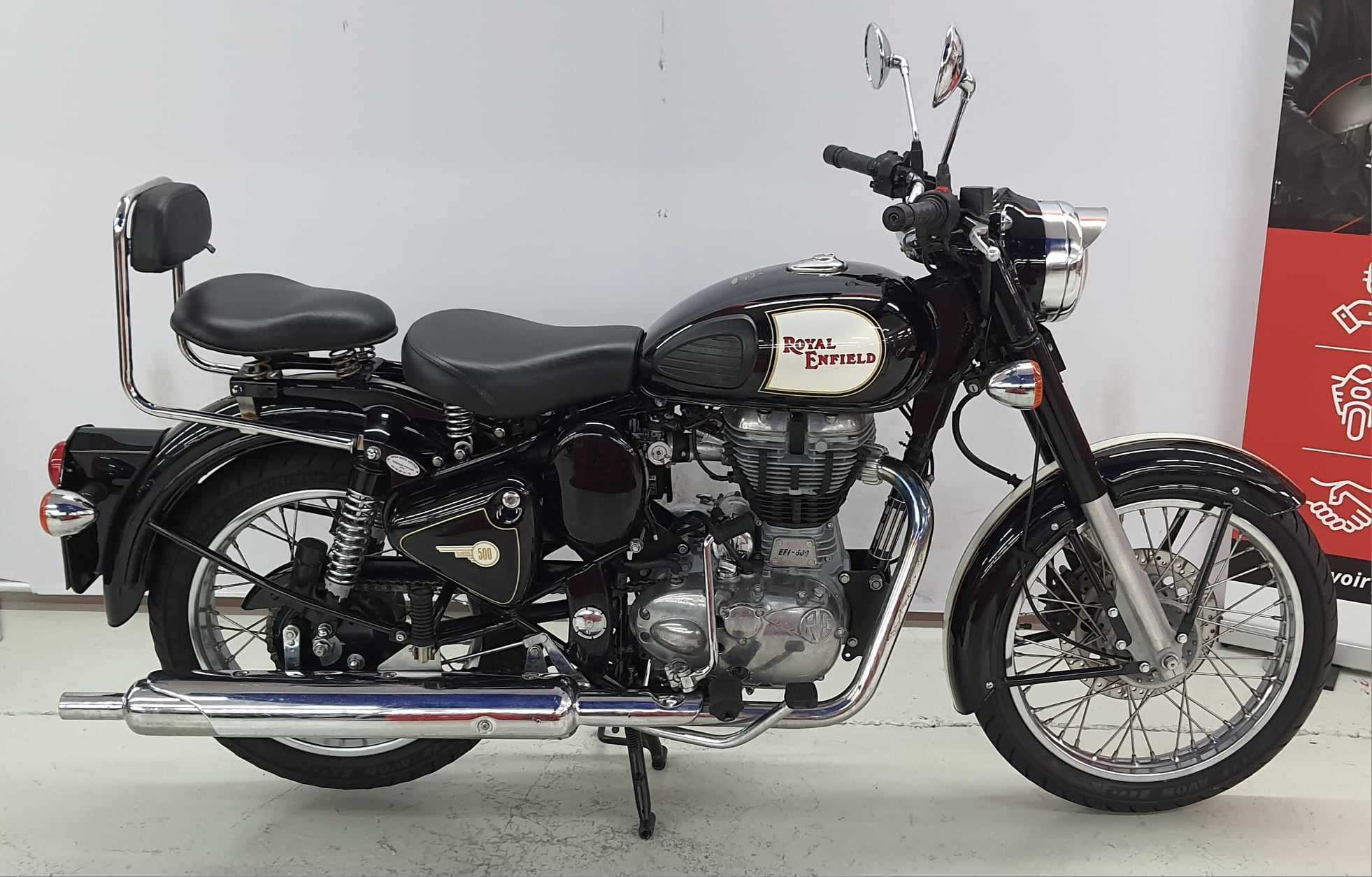 Royal Enfield 500 BULLET CLASSIC CHROME 2014 HD vue gauche