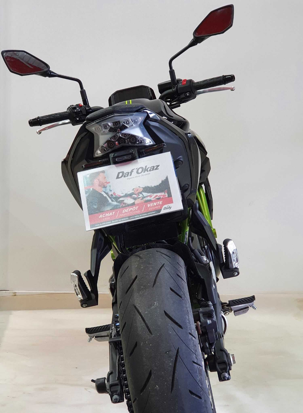 Kawasaki Z 650 2020 vue arrière