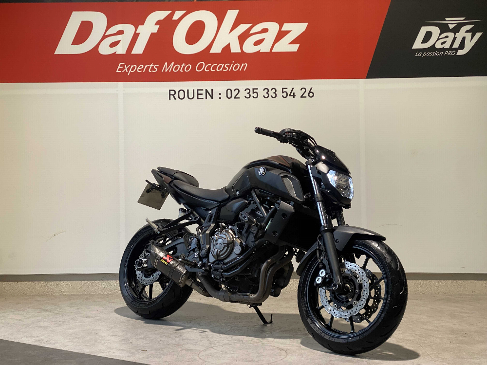 Yamaha MT-07 ABS 2019 vue 3/4 droite