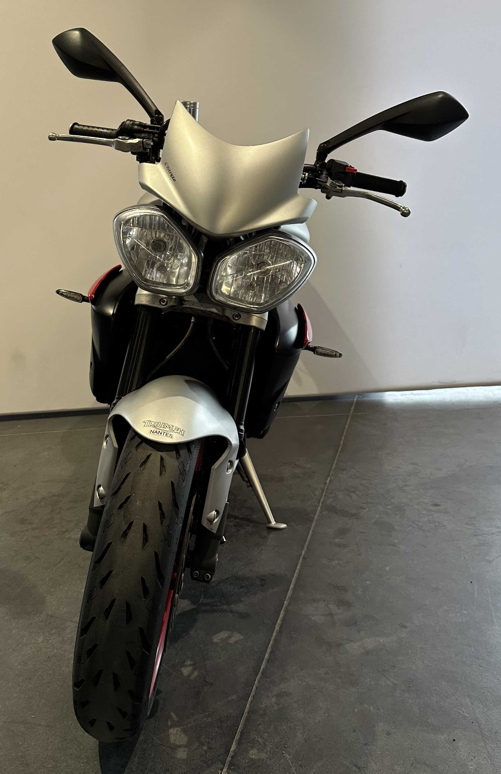 Triumph 675 Street Triple Rx 2015 vue avant