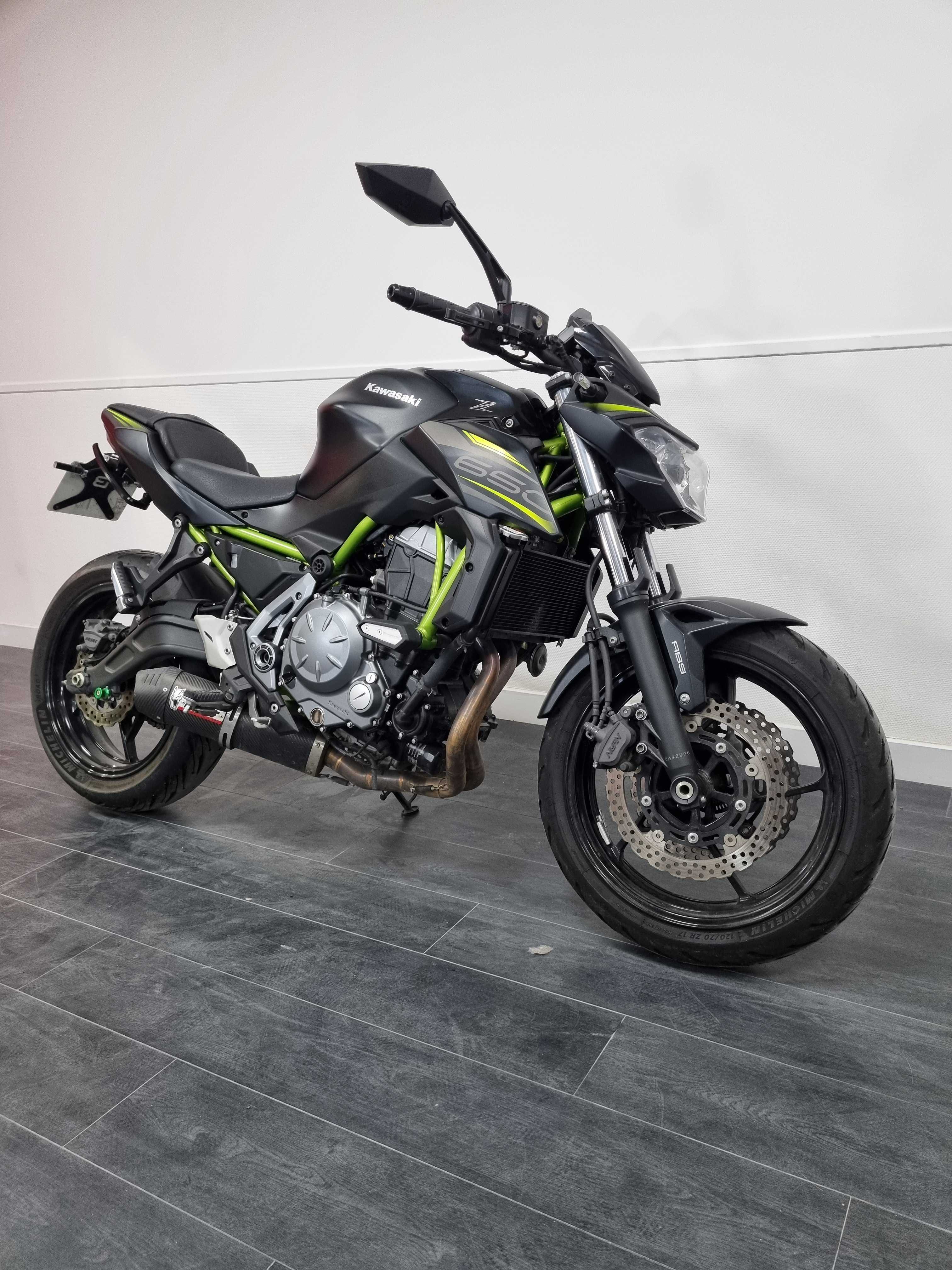 Kawasaki Z 650 2019 HD vue 3/4 droite