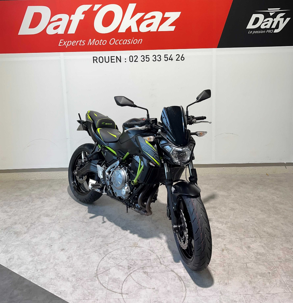 Kawasaki Z 650 2019 vue 3/4 droite