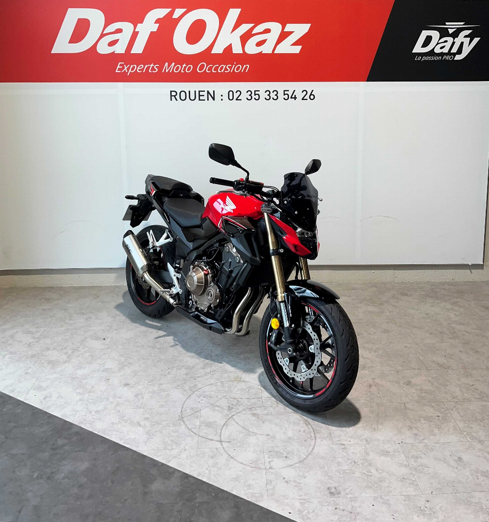 Honda CB 500 F 2023 vue 3/4 droite