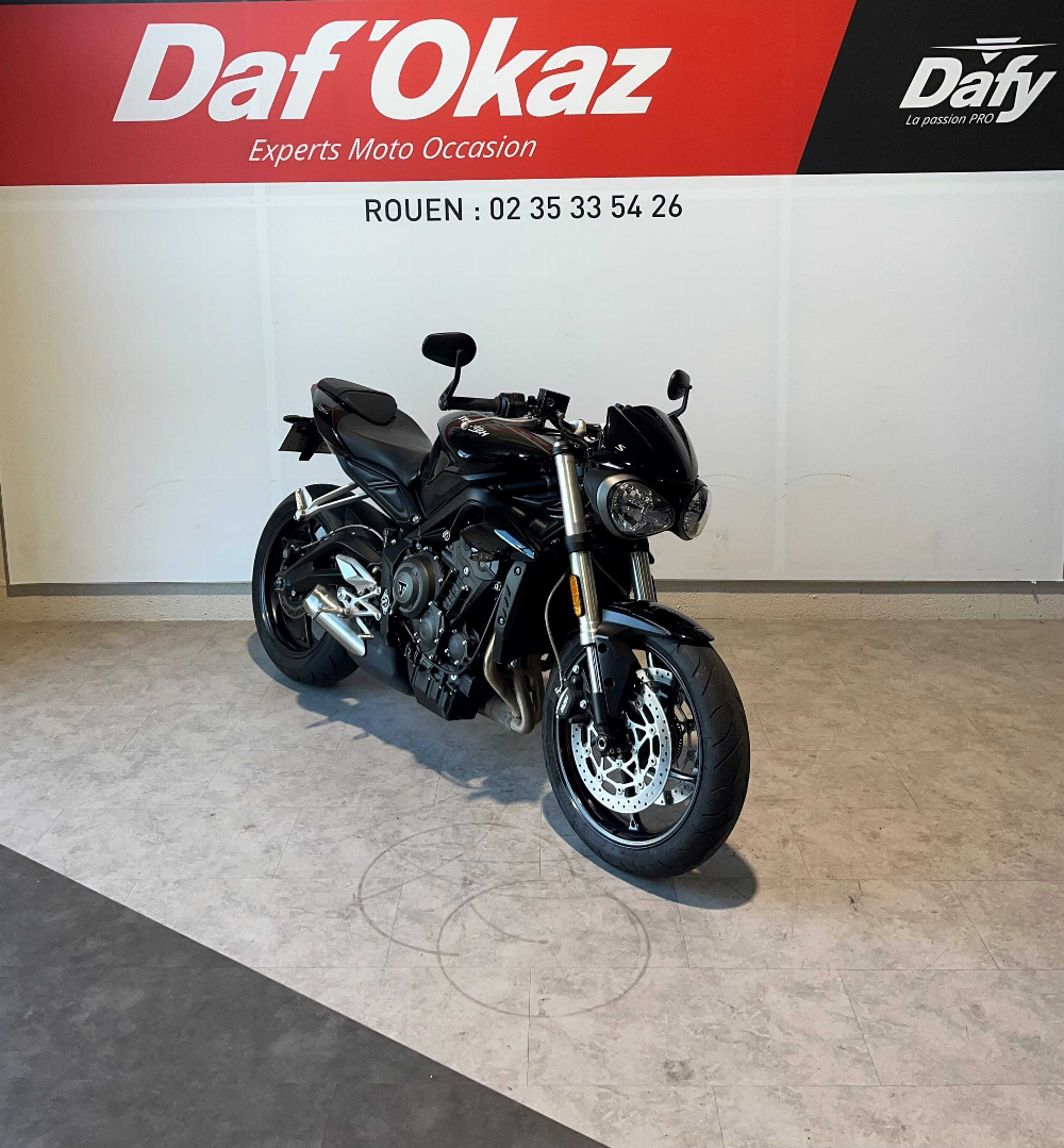 Triumph 660 Street Triple S (A2) 2019 vue 3/4 droite