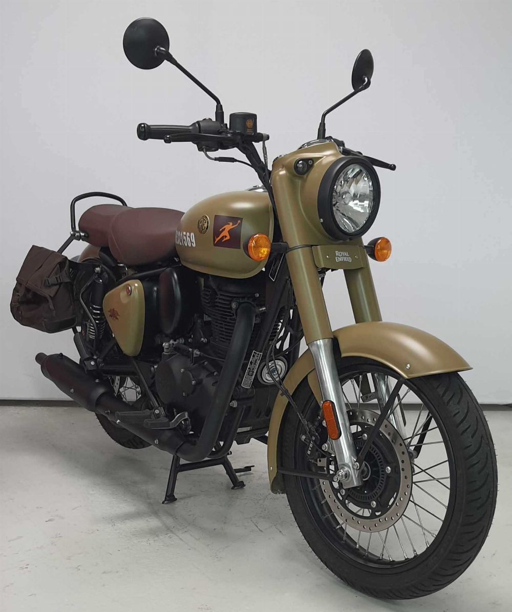 Royal Enfield CLASSIC 350 SIGNALS "DESERT SAND" 2023 vue 3/4 droite