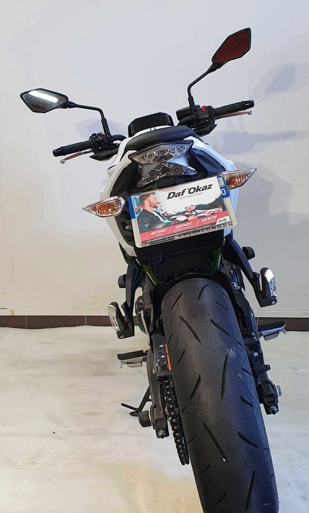 Kawasaki Z 650 2022 vue arrière