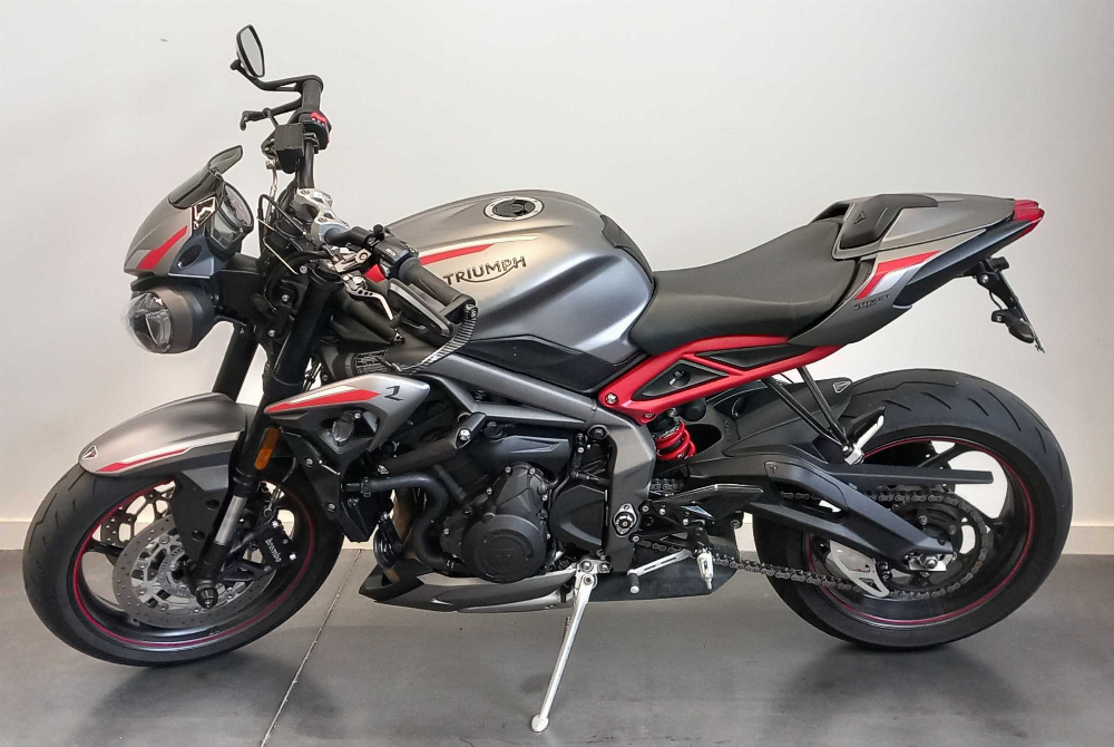 Triumph 765 Street Triple R 2021 vue gauche