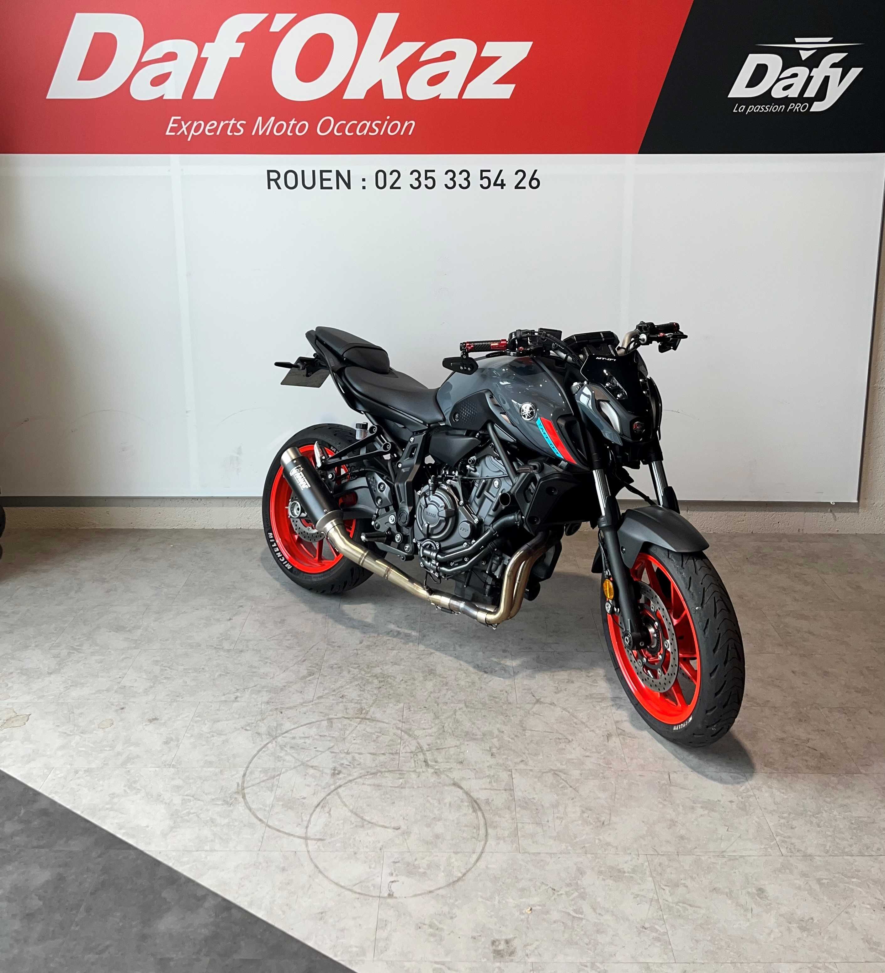 Yamaha MT-07 ABS 2021 HD vue 3/4 droite