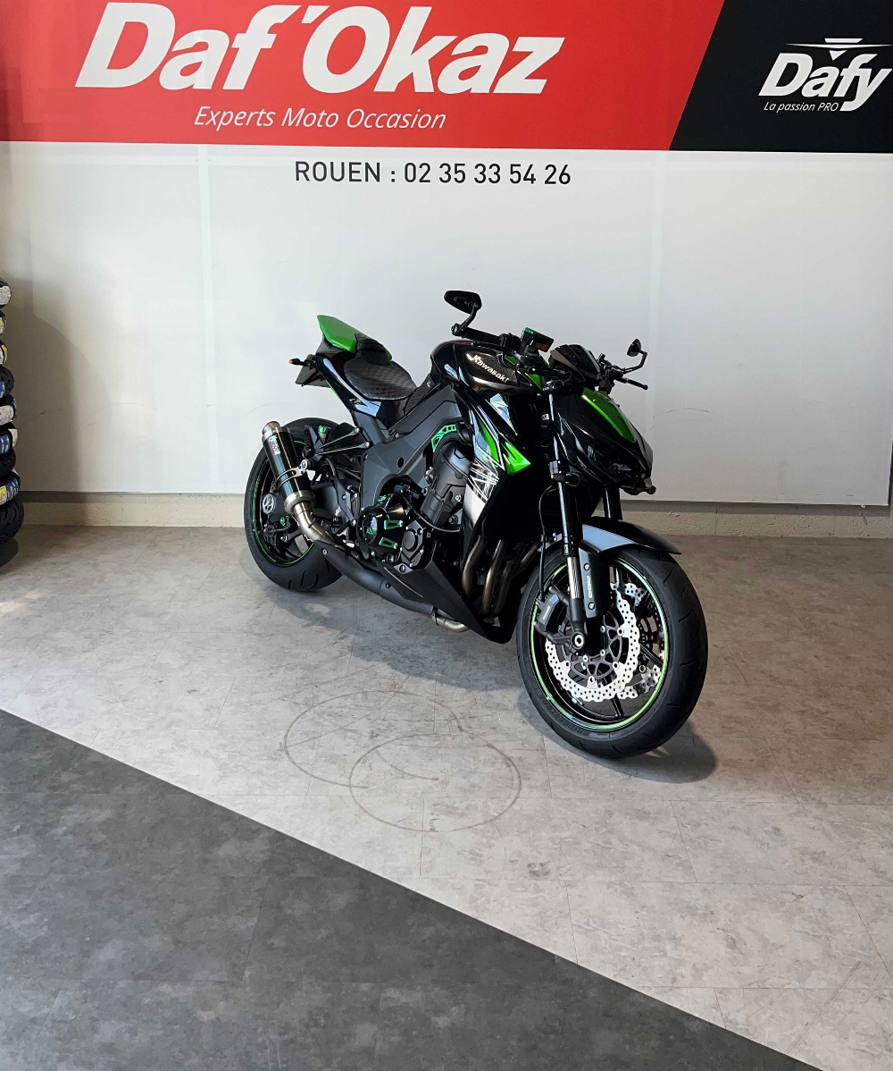 Kawasaki Z 1000 ABS 2017 vue 3/4 droite