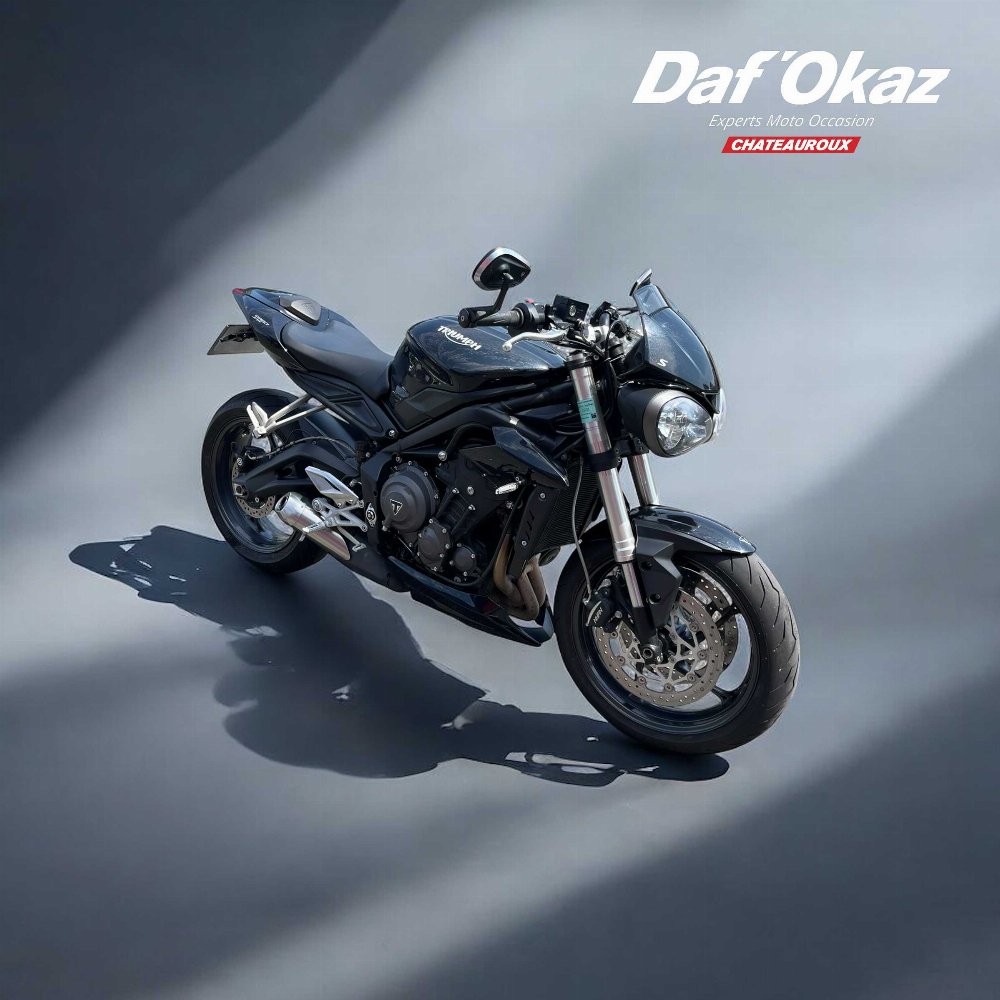 Triumph 660 Street Triple S (A2) 2019 vue 3/4 droite