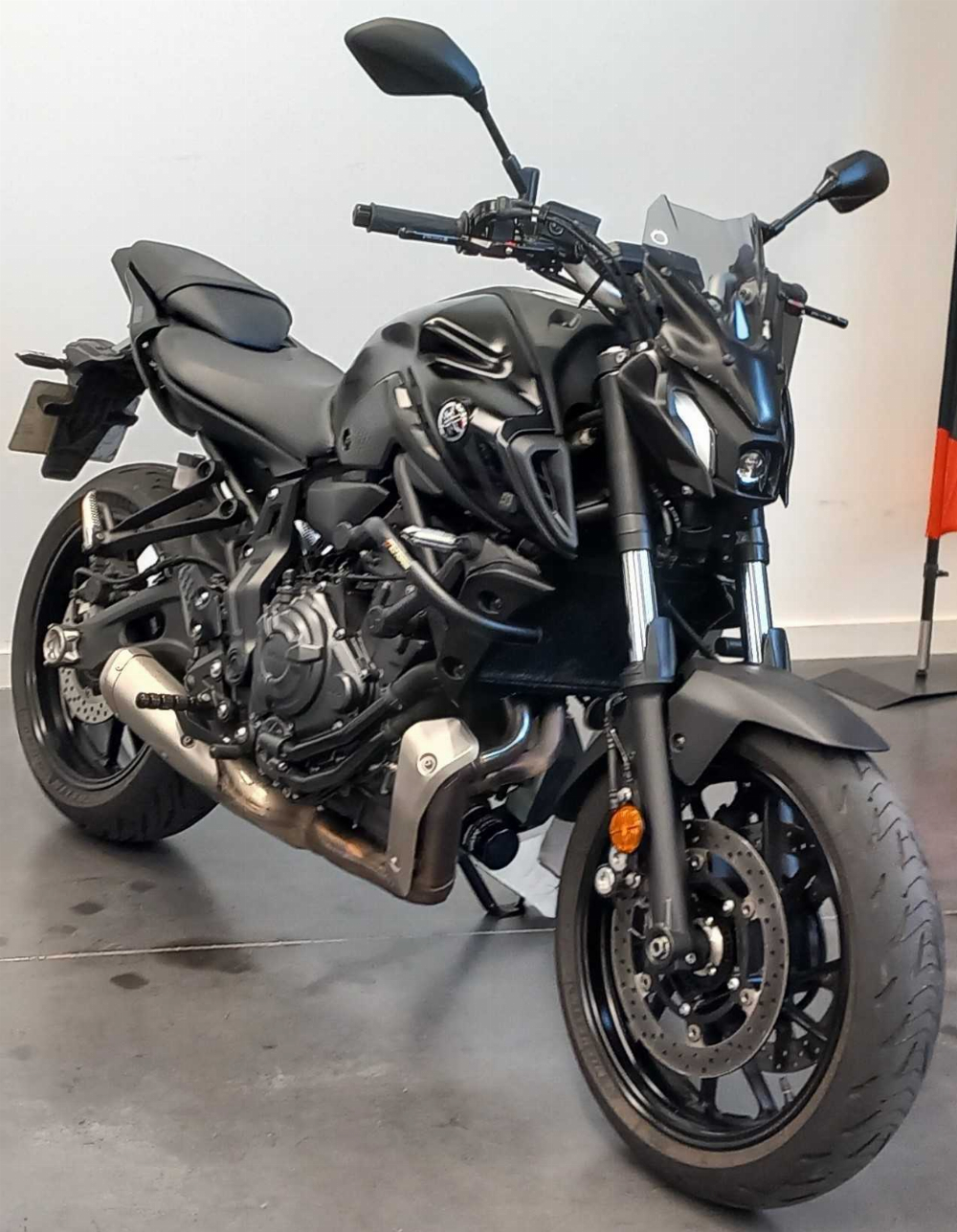 Yamaha MT-07 ABS 2021 vue 3/4 droite
