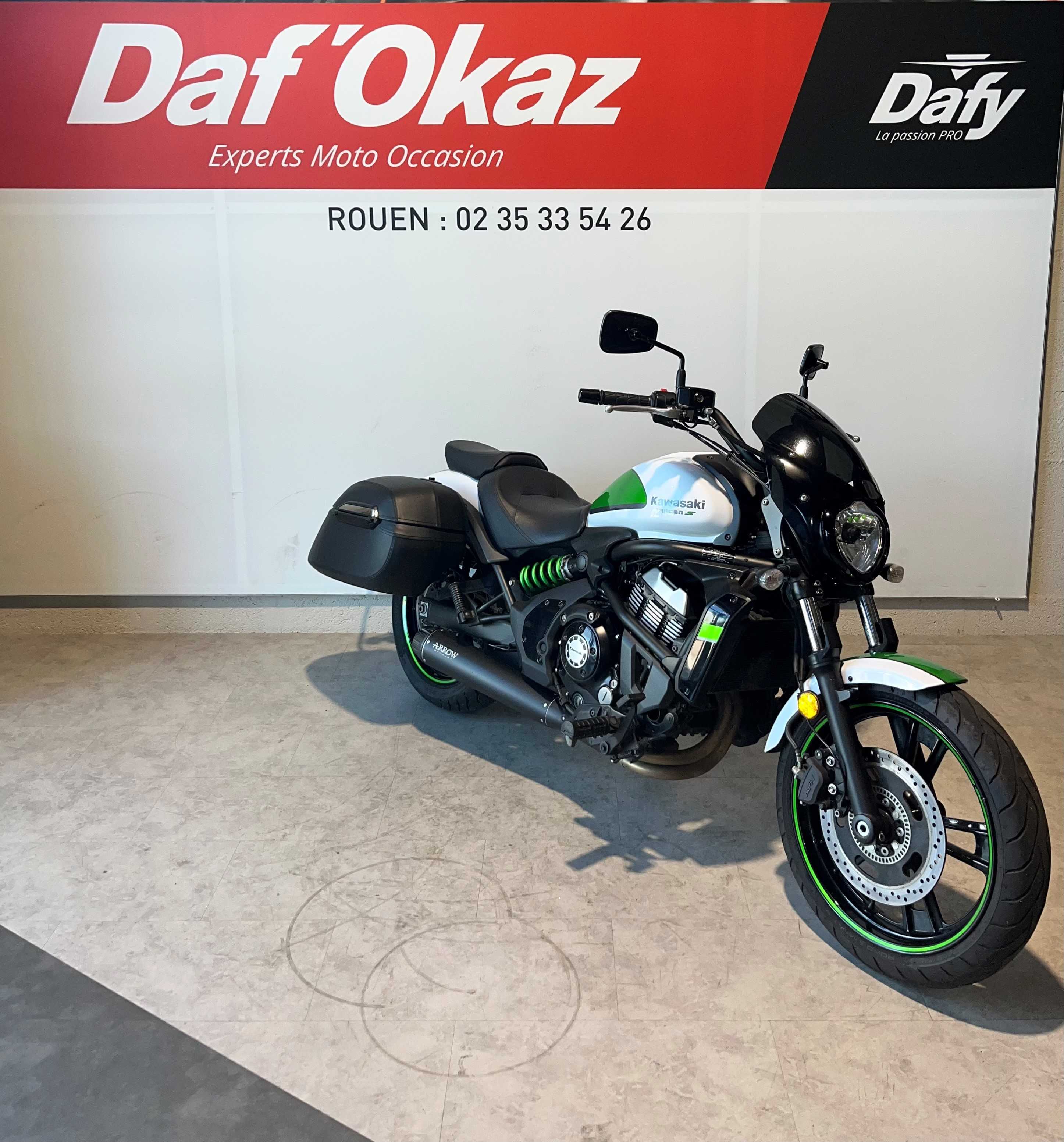 Kawasaki EN 650 Vulcan S ABS 2017 HD vue 3/4 droite