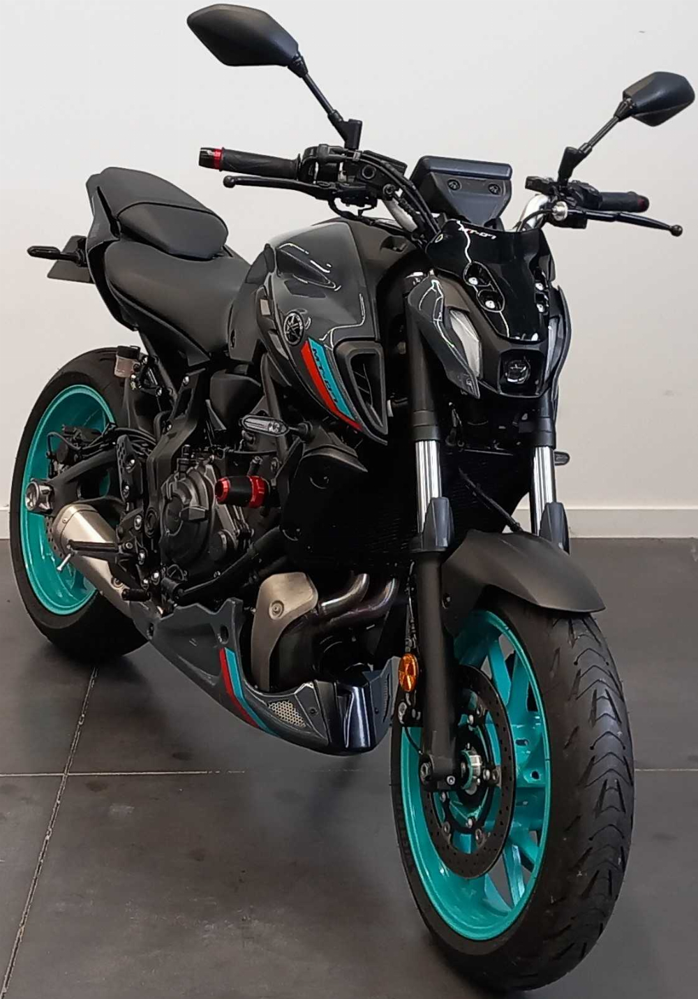 Yamaha MT-07 ABS 2021 vue 3/4 droite