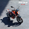 Aperçu KTM 125 Duke 2018 vue 3/4 droite