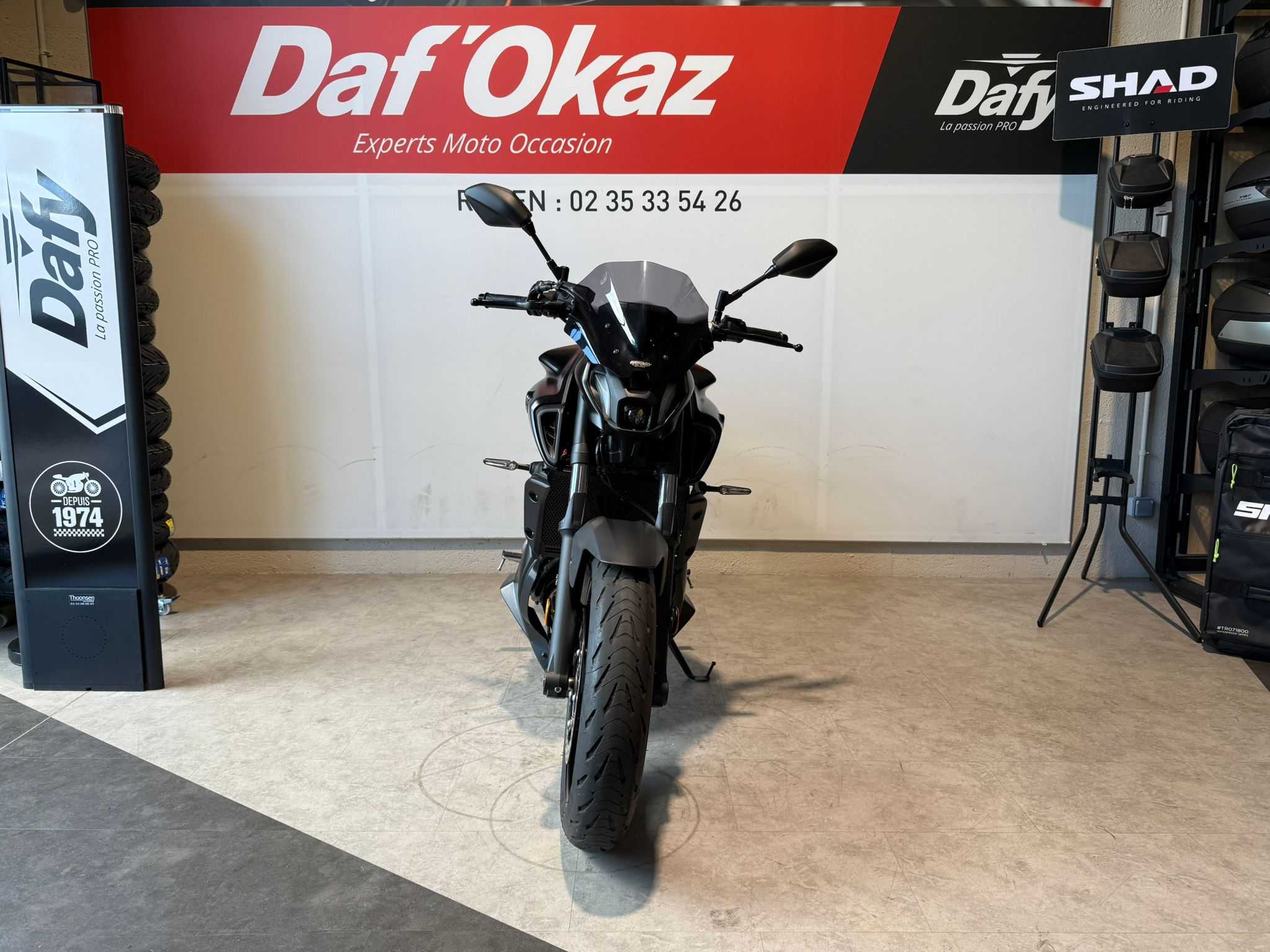 Yamaha MT-07 A2 2023 HD vue avant
