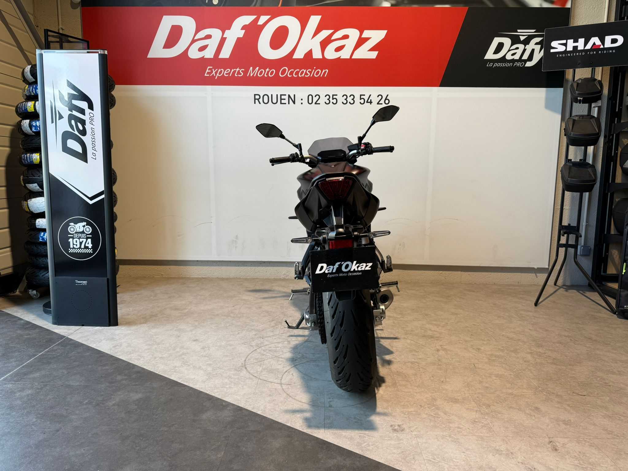 Yamaha MT-07 A2 2023 HD vue arrière