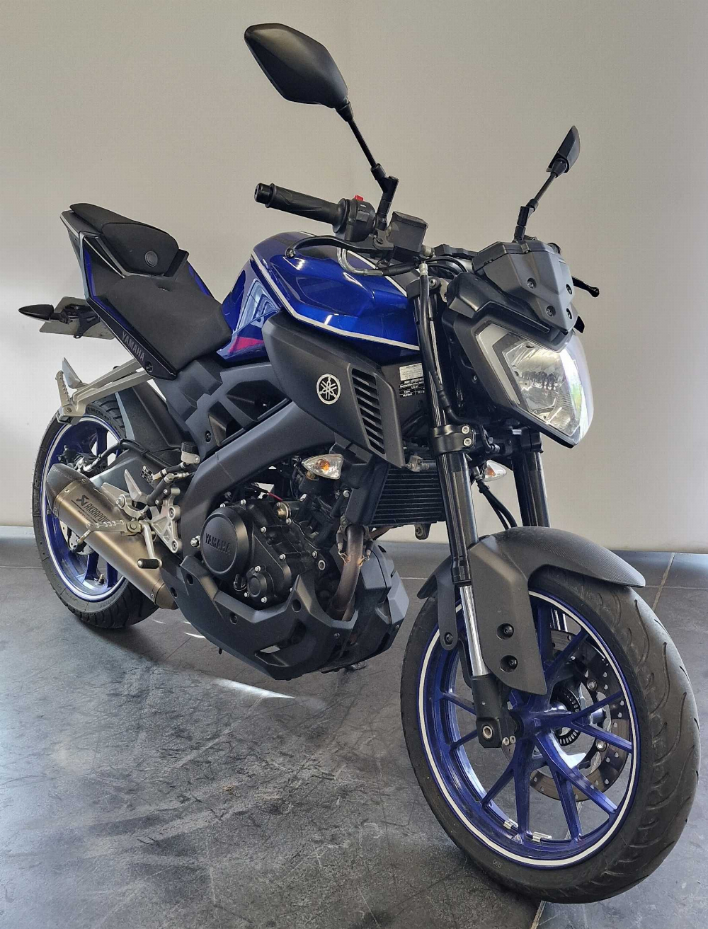 Yamaha MT 125 ABS 2018 vue 3/4 droite