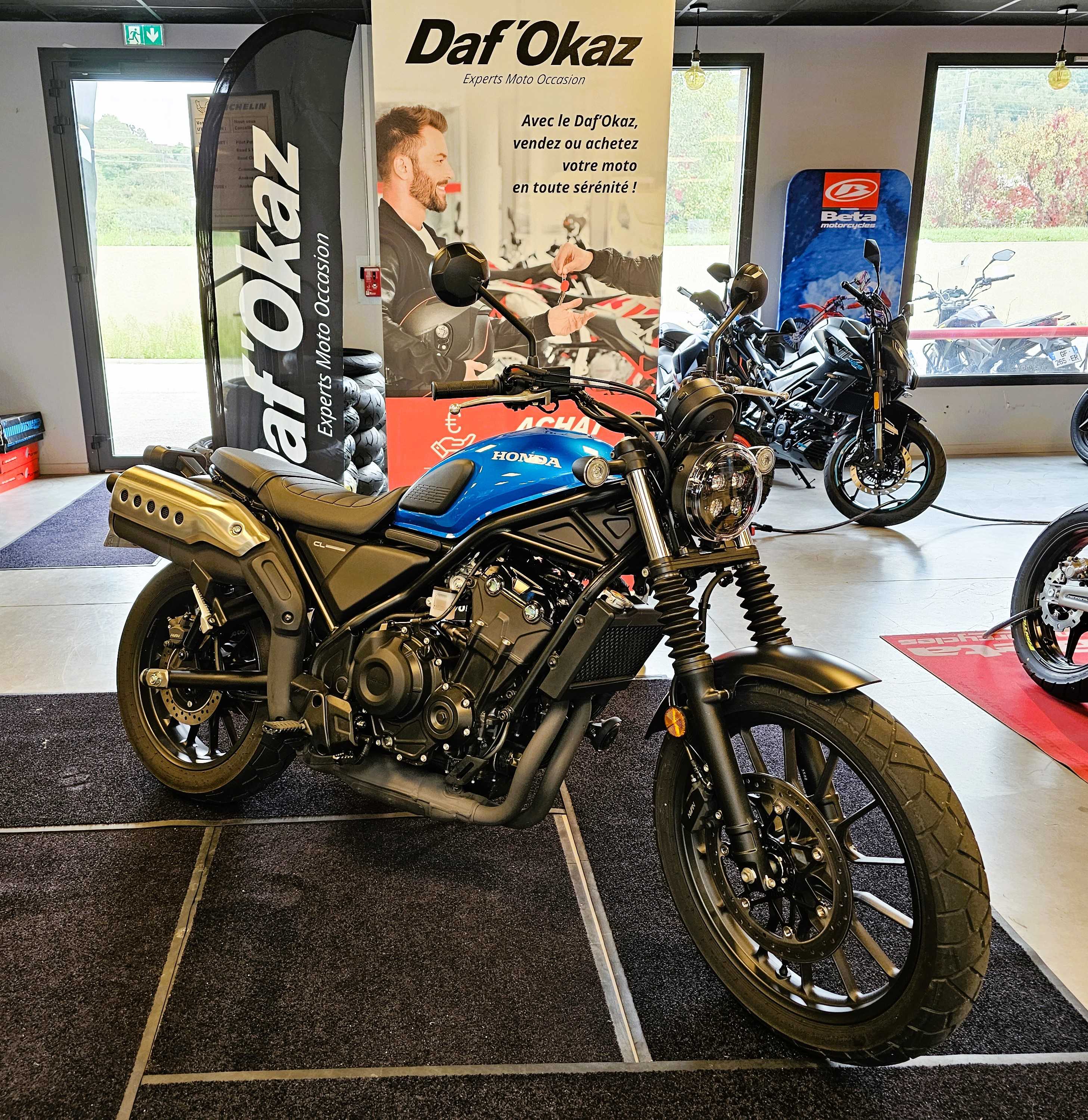 Honda CMX 500 ABS CMX Rebel A 2025 HD vue 3/4 droite