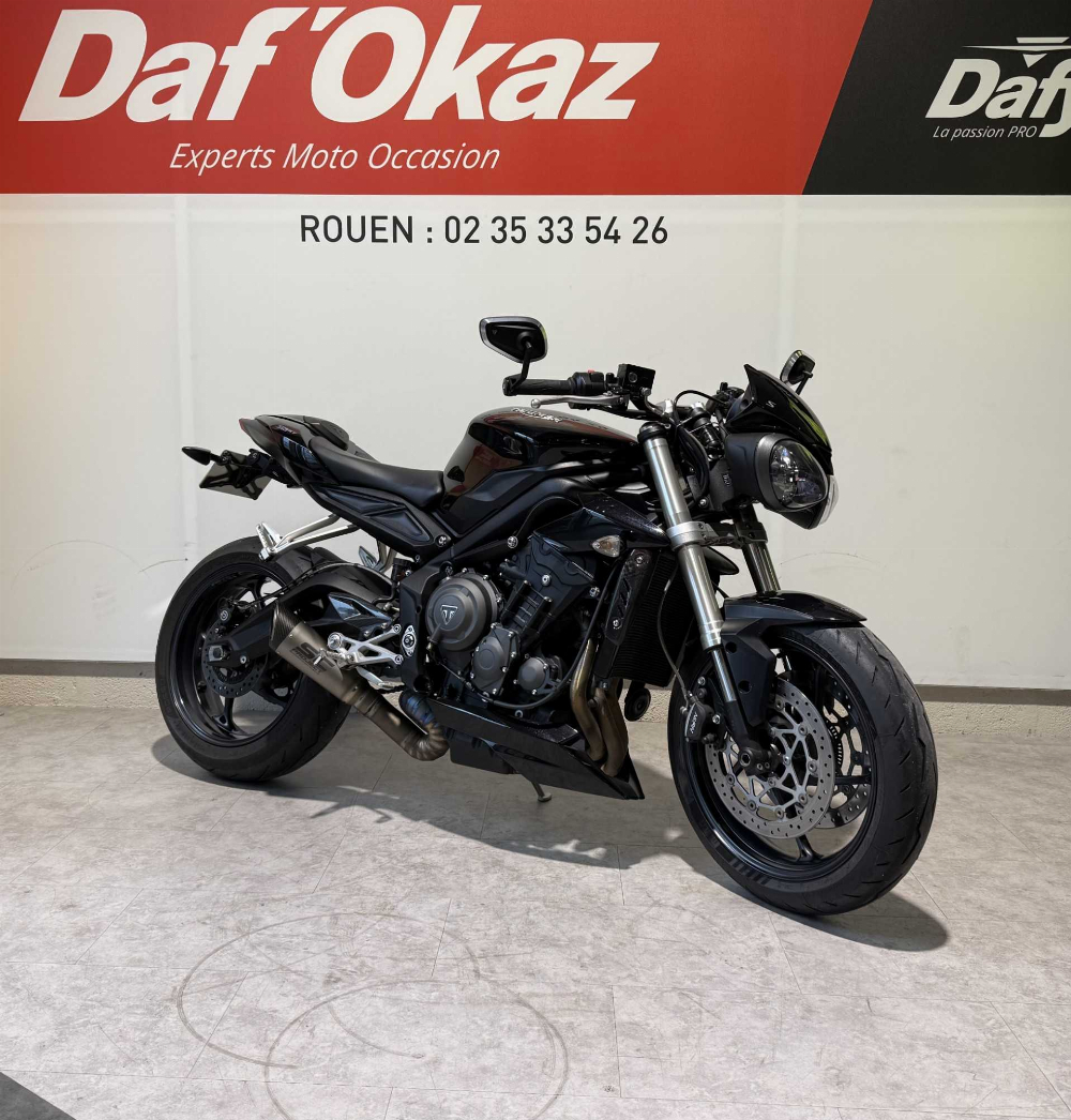 Triumph 660 Street Triple S (A2) 2019 vue 3/4 droite