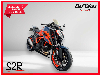 Aperçu KTM 1290 Super Duke R 2021 vue 3/4 droite