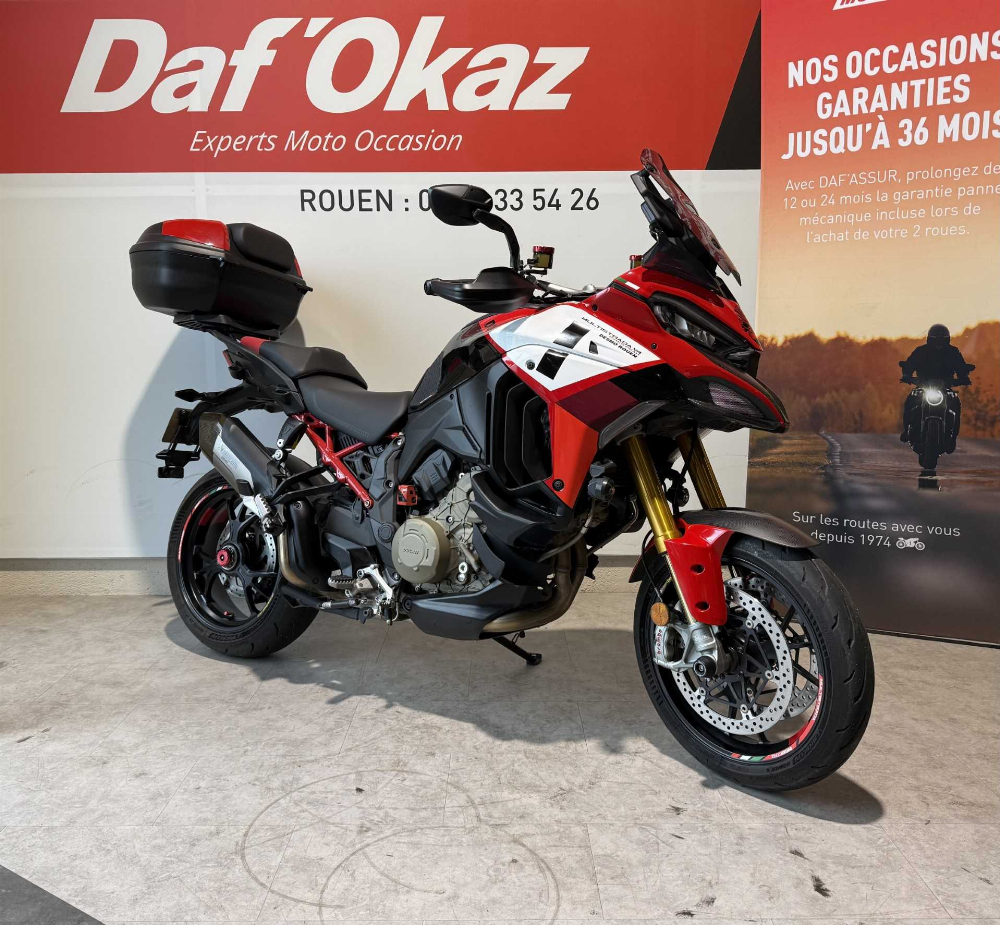 Ducati Multistrada 1160 V4 Pikes Peak 2023 vue 3/4 droite