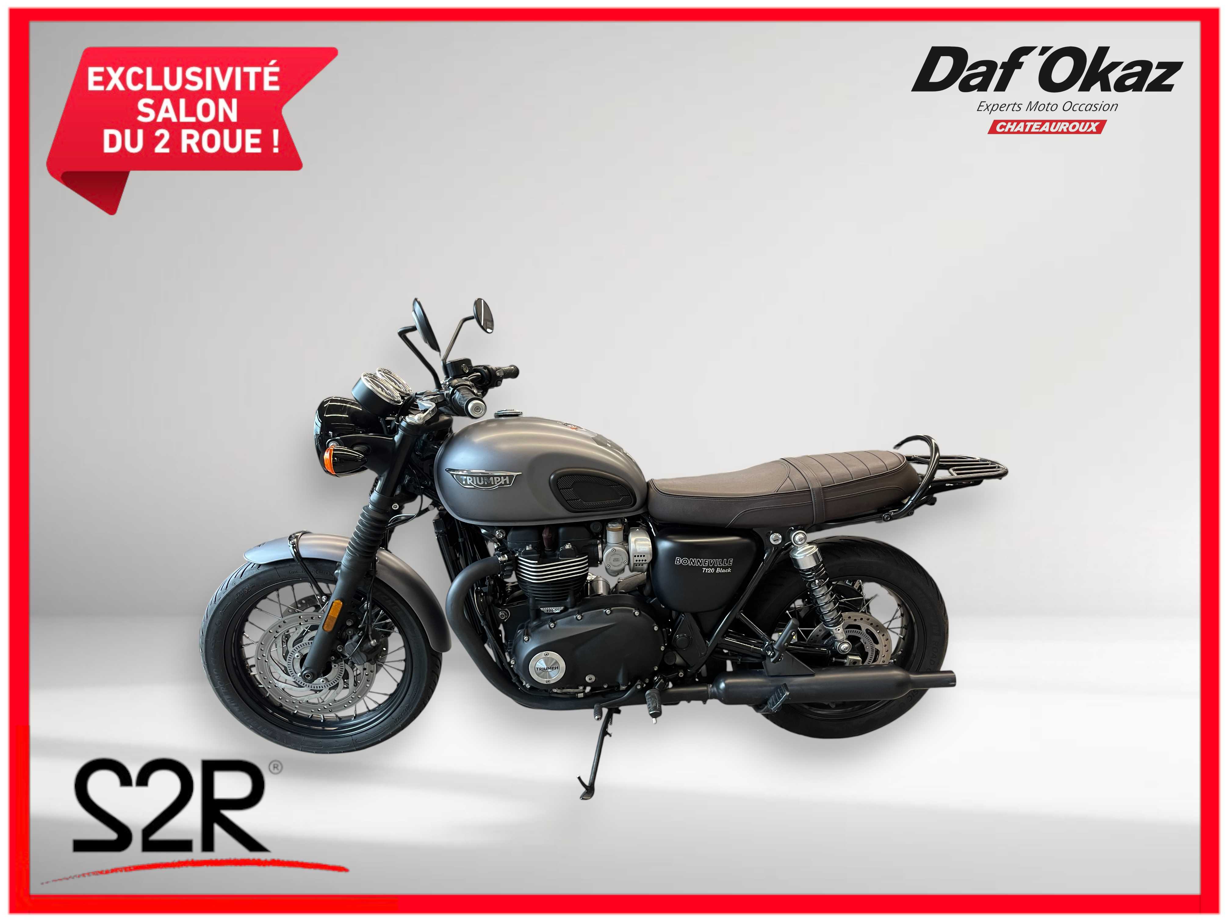 Triumph 1200 Bonneville T120 Black 2018 HD vue arrière