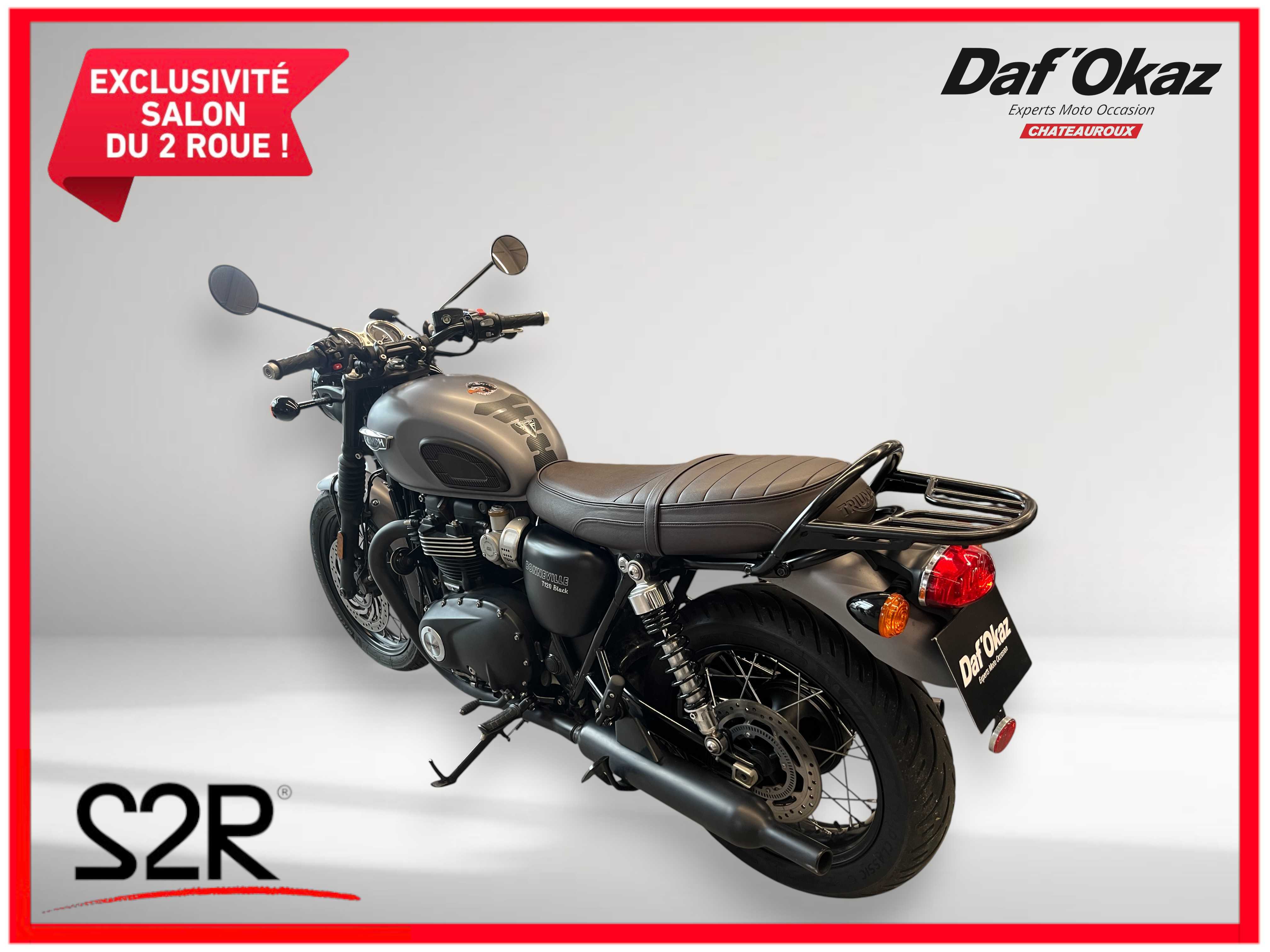 Triumph 1200 Bonneville T120 Black 2018 HD vue gauche