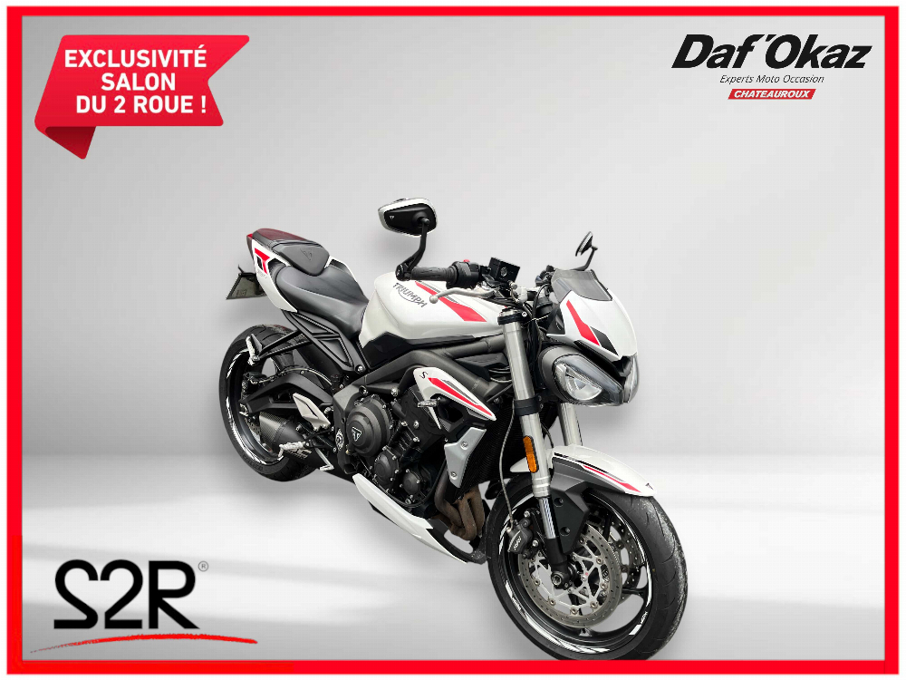 Triumph 660 Street Triple S (A2) 2020 vue 3/4 droite