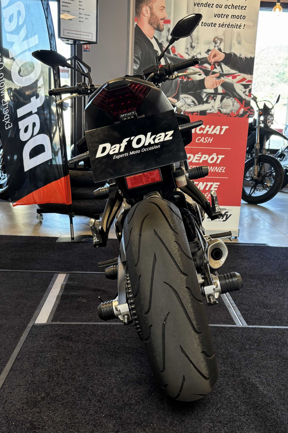 Yamaha MT-07 ABS 2015 vue arrière