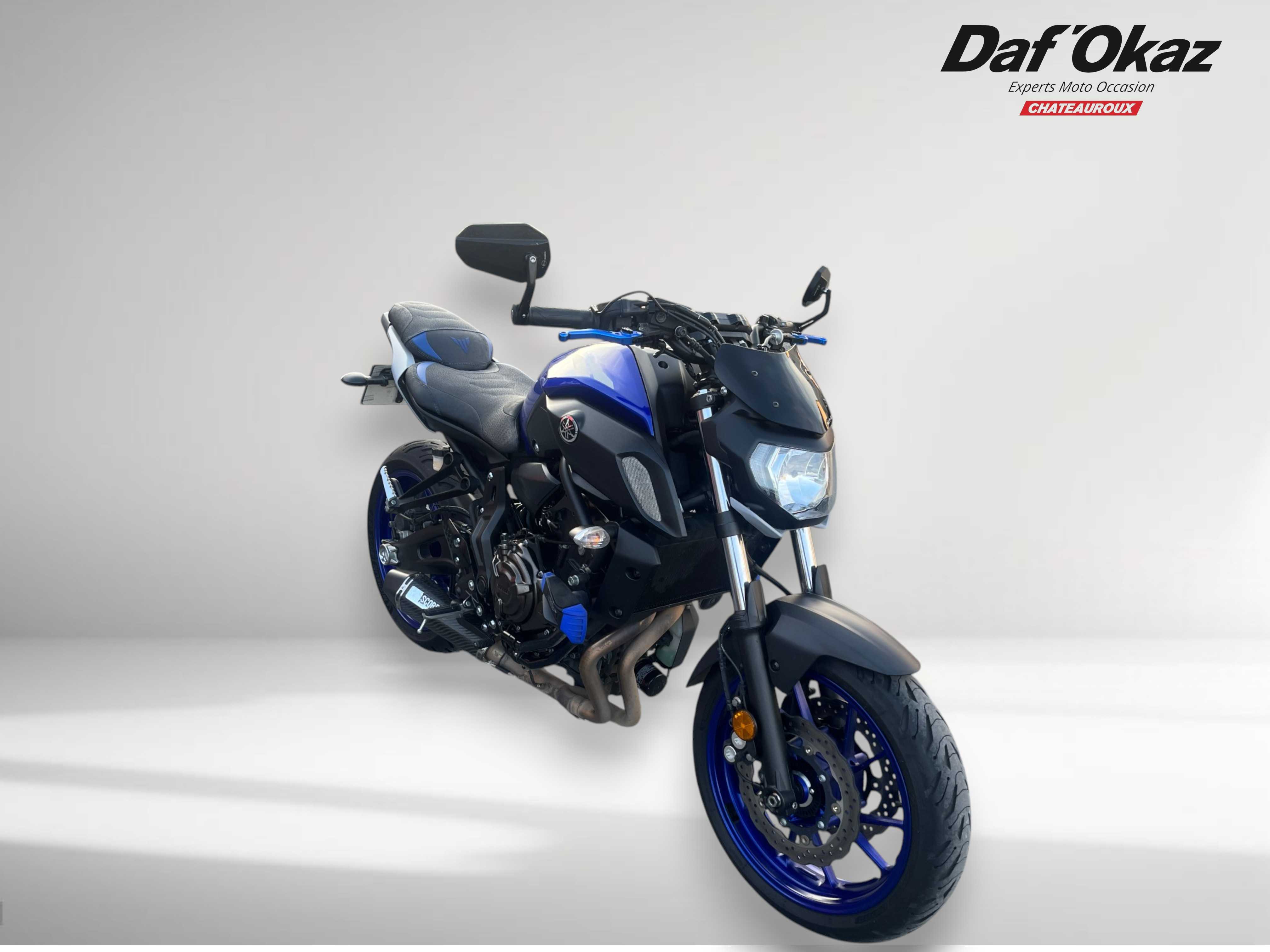 Yamaha MT-07 ABS (35KW) 2020 HD vue 3/4 droite