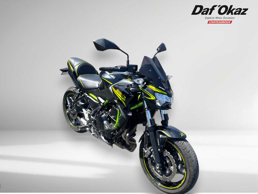 Kawasaki Z 650 2020 vue 3/4 droite