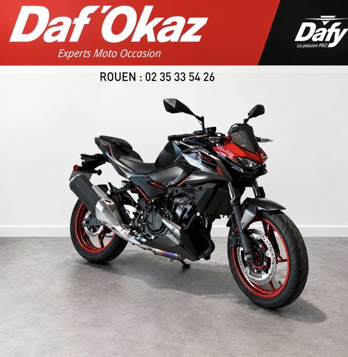 Kawasaki Z 500 - 2025 HD vue 3/4 droite