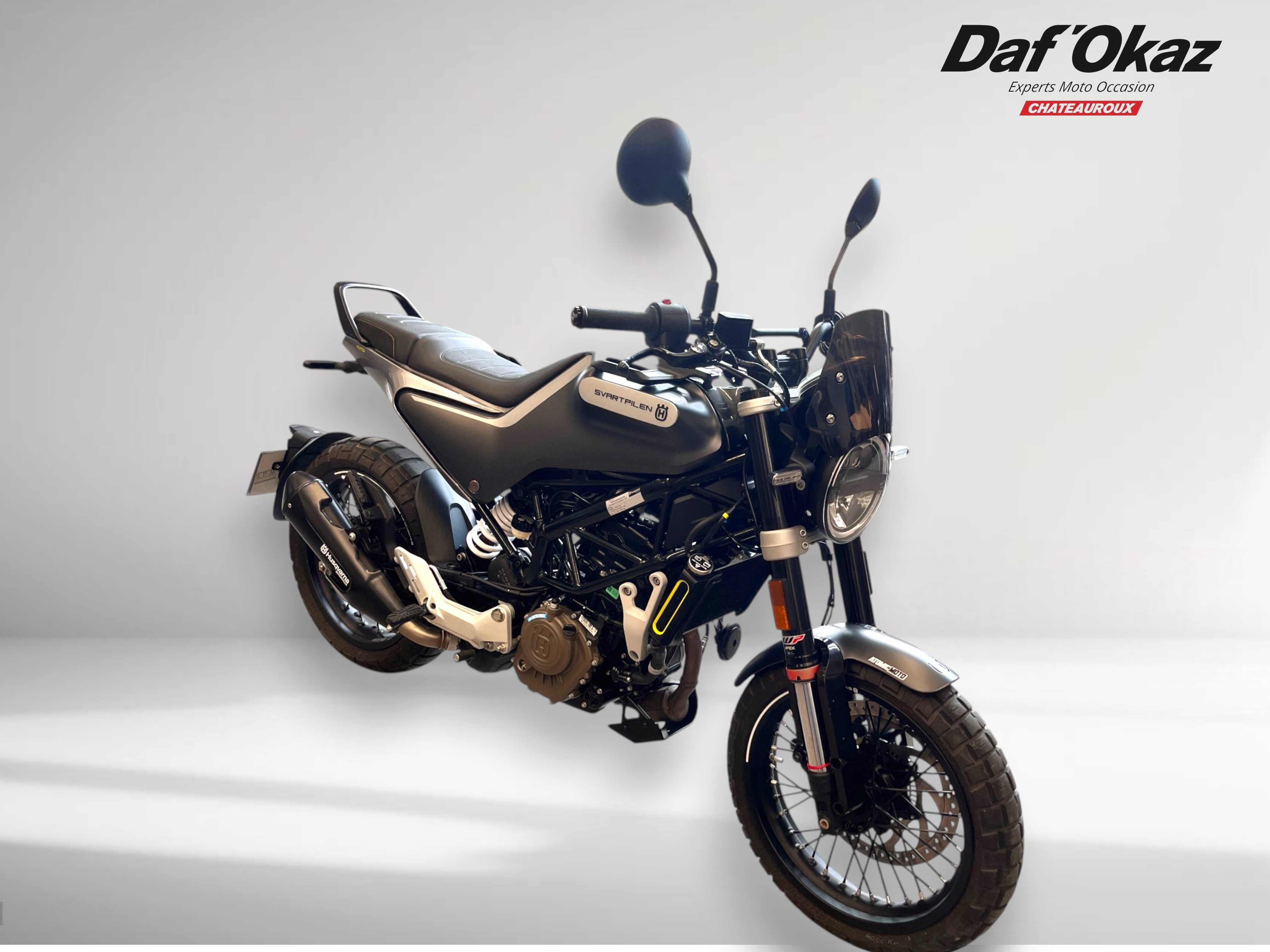 Husqvarna Svartpilen 125 2021 HD vue 3/4 droite