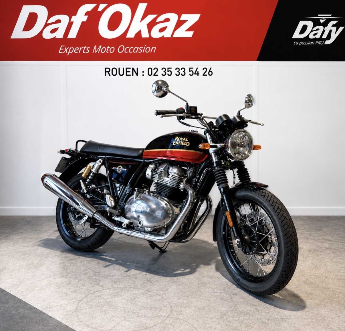 Royal Enfield INTERCEPTOR 650 ABS INTERCEPTOR ABS 2022 HD vue 3/4 droite