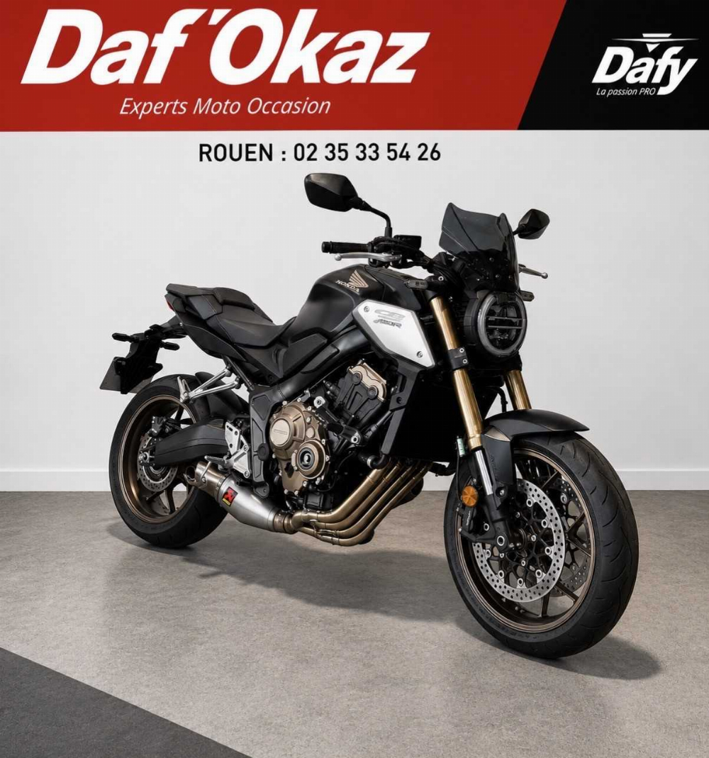 Honda CB 650 R 2021 vue 3/4 droite