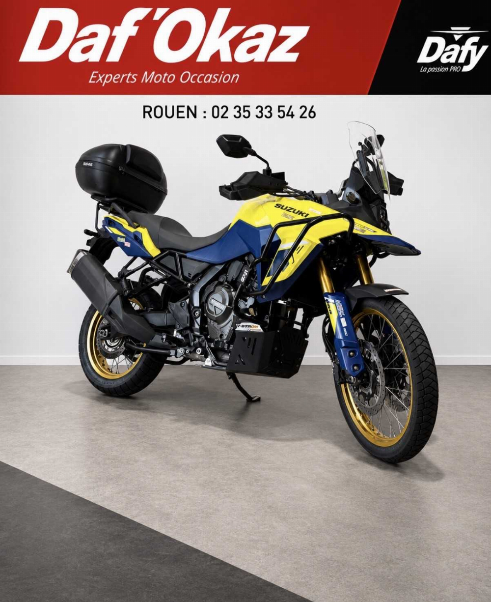 Suzuki DL 800 V-Strom DE 2023 vue 3/4 droite