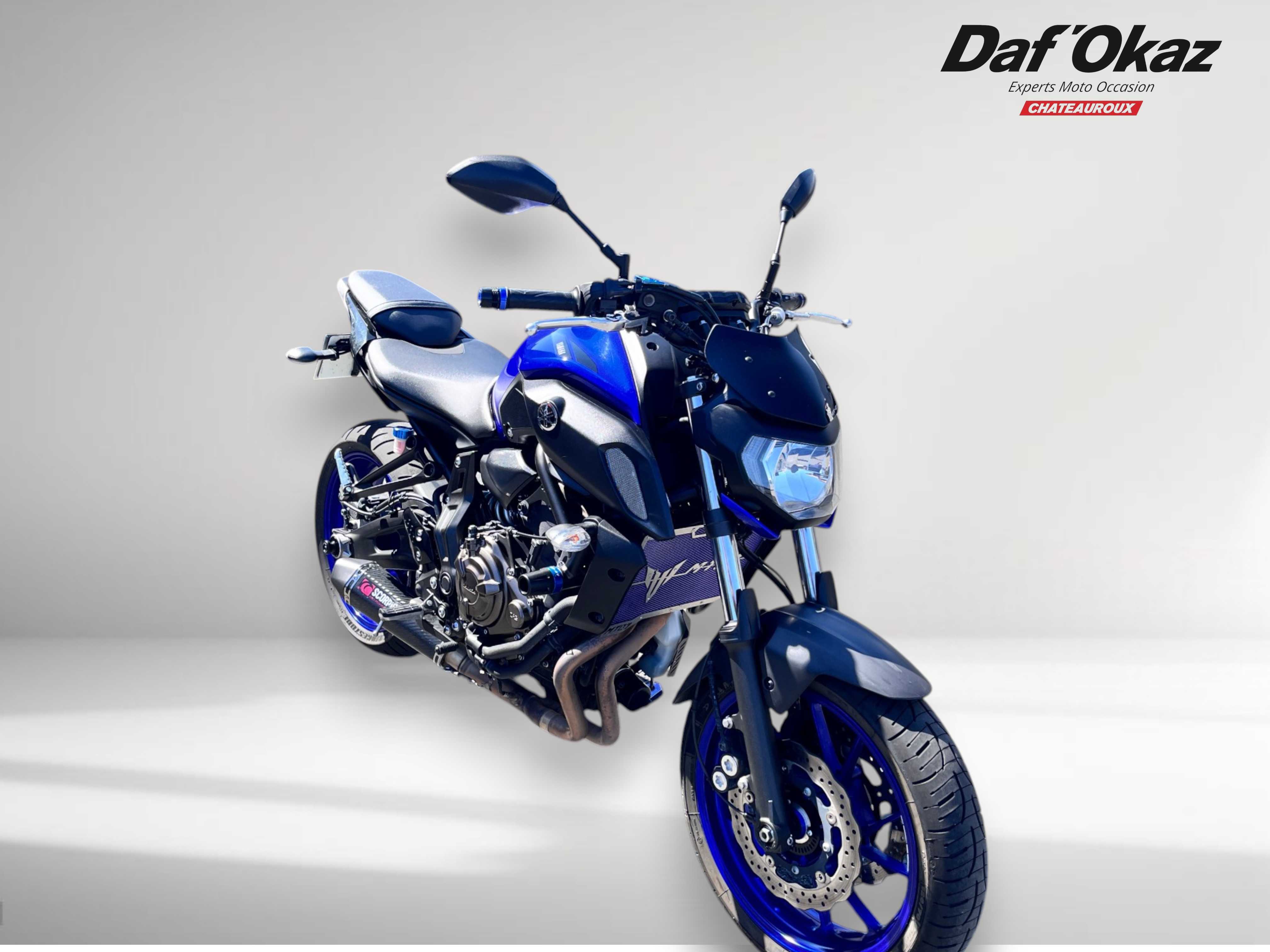Yamaha MT-07 ABS 2019 HD vue 3/4 droite