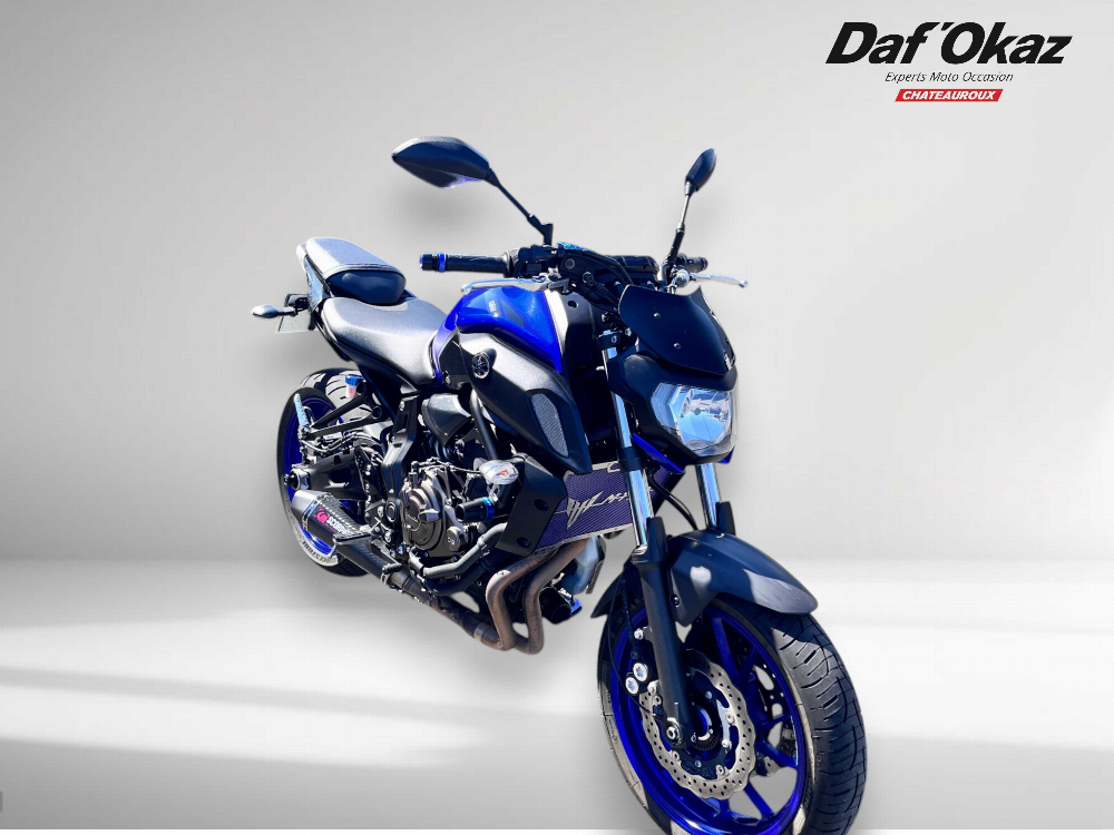 Yamaha MT-07 ABS 2019 vue 3/4 droite