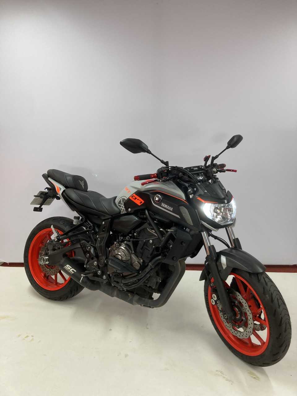 Yamaha MT-07 ABS (35KW) 2019 HD vue 3/4 droite