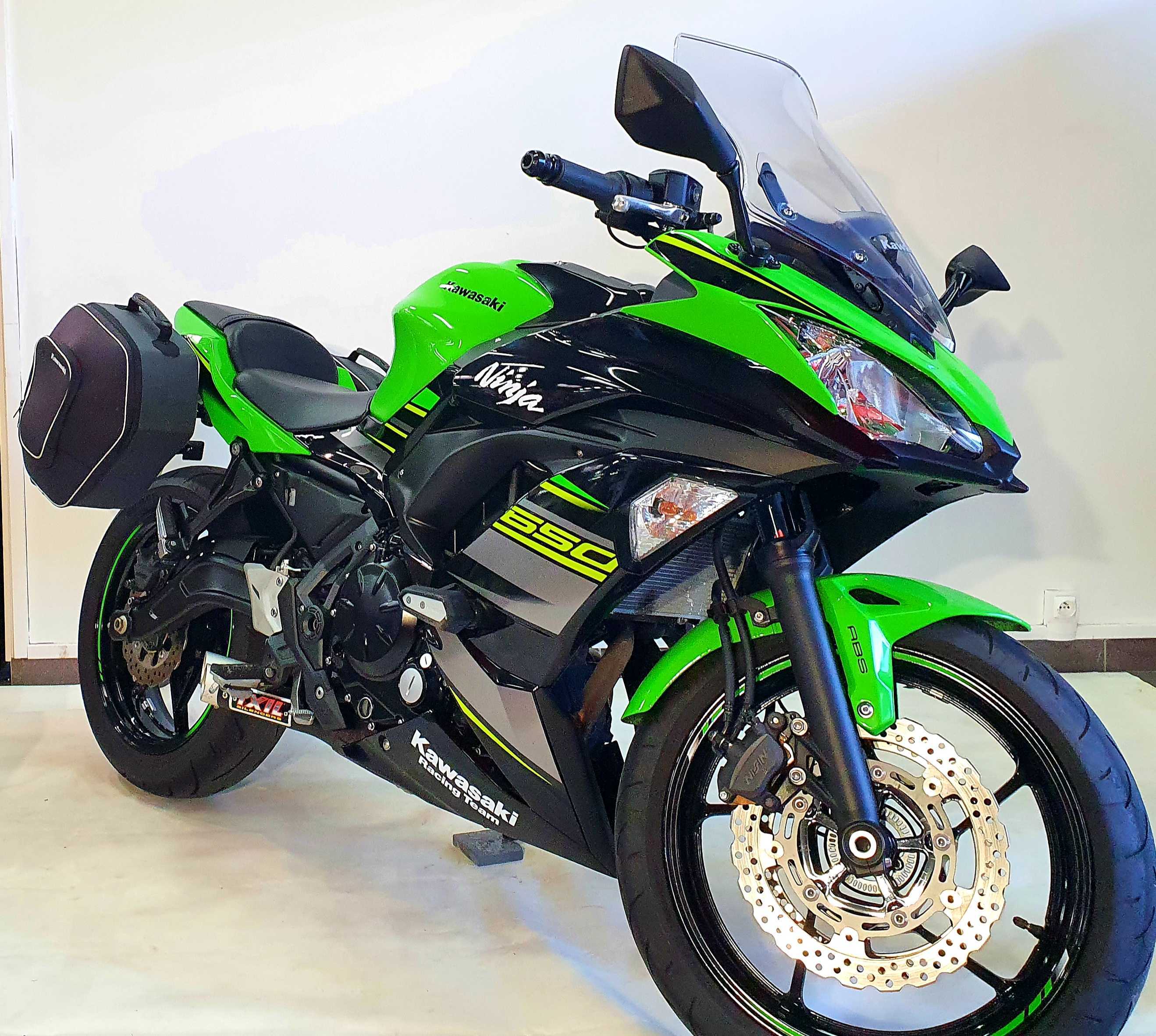 Kawasaki EX650Ninja 2018 HD vue 3/4 droite