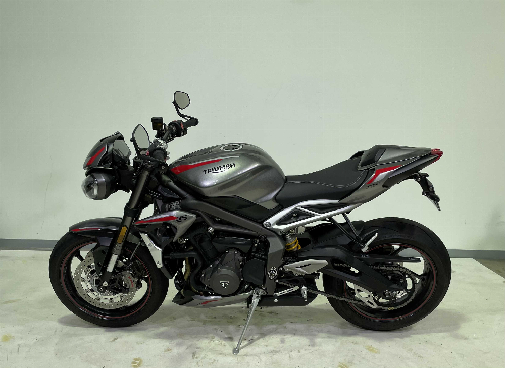 Triumph 765Street Triple RS 2020 vue gauche