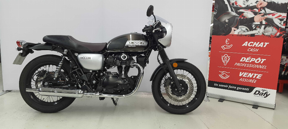 Kawasaki W 800 Cafe 2019 vue gauche